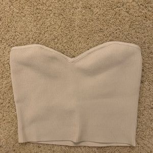 ARITZIA BABATON SCULPT KNIT SWEETHEART TUBE TOP